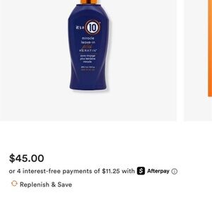 it’s a 10 leave in plus keratin 10oz.